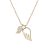 Holiday CZ Hollow Wing 925 Sterling Silver Necklace