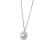 Simple Double CZ Circles 925 Sterling Silver Necklace