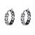 Pendientes de aro de plata esterlina con círculos de cadena hueca de moda 925