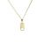 Simple Geometry Rectangle CZ 925 Sterling Silver Necklace