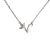 Friend's CZ Sprouting Bud 925 Sterling Silver Necklace