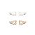 Mini Hollow Angel Wings 925 Sterling Silver Stud Earrings