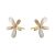 Beuatiful CZ Flowers 925 Sterling Silver Stud Earrings