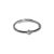 Simple CZ Geometry Rhombus 925 Sterling Silver Adjustable Ring