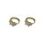 Geometry CZ Rectangle 925 Sterling Silver Hoop Earrings