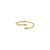 Simple Bamboo 925 Sterling Silver Adjustable Ring