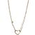 Asymmetry Hollow Heart 925 Sterling Silver Necklace