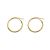 Simple Circle Geometry 925 Sterling Silver Hoop Earrings