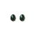 Irregular Black CZ Geometry 925 Sterling Silver Stud Earrings