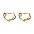 Двухслойные серьги-кольца из стерлингового серебра 925 пробы в стиле минимализм