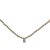 Elegante collar de plata de ley 925 con cadena CZ de perlas naturales
