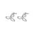 Classic Shell Pearl Saplings Tree 925 Sterling Silver Stud Earrings