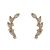 Girl CZ Tree Branch 925 Sterling Silver Stud Earrings