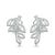Simple Hollow Leaves 925 Silver Studs Earrings