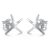 Simple Star 925 Silver Studs Earrings