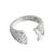 Vintage Minimalism Irregular 925 Sterling Silver Adjustable Ring