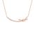 Sweet Girl CZ Smile Bowknot 925 Sterling Silver Necklace