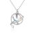 Подарок Натуральный лунный камень Dream Planet Stars Ожерелье из стерлингового серебра 925 пробы