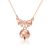 Girl CZ Bowknot Bell 925 Sterling Silver Necklace