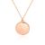 Fashion Round Projection 925 Sterling Silver Necklace