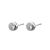 Simple Round Cubic Zirconia 925 Sterling Silver Stud Earrings