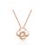 New CZ Twisted Flower 925 Silver Necklace