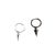 Minimalism Conic Geometry 925 Sterling Silver Hoop Earrings
