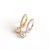 Модные круглые серьги-кольца из чистого серебра 925 пробы с цирконом