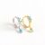 Holiday Natural Turquoise 925 Sterling Silver Hoop Earrings