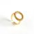 Модное круглое кольцо из стерлингового серебра 925 пробы