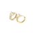 Girl CZ Heart Geometry 925 Sterling Silver Hoop Earrings