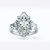 Modern Marquise creó Diamond CZ 925 anillo de plata esterlina