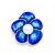 Синий Эмаль Цветок лотоса Естественный белый жемчуг 925 Серебряный золотой кулон