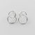 Boucles d'oreilles simples en argent sterling 925 avec croix doubles et cercles
