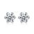 Simple Hexagon CZ 925 Sterling Silver Studs Earrings