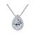 Simple Waterdrop CZ 925 Sterling Silver Necklace