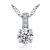 Simple Round CZ 925 Sterling Silver Necklace