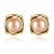Simple Round Natural Pearl 925 Silver Studs Earrings
