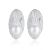 Round Natural Pearl On Leaf 925 Silver Studs Earrings