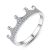 Красивое CZ Crown 925 Серебряное кольцо для женщин