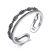Retro Double 925 Sterling Silver Adjustable Ring