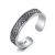 Retro Simple V 925 Sterling Silver Adjustable Ring