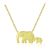 Lindo Animal Madre Niño Elefante Collar de Plata de Ley 925