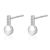 Casual Round CZ 925 Sterling Silver Dangling Earrings