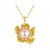 Beautiful Natural Pearl CZ Flower 925 Sterling Silver Necklace