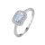 Elegant Baguette CZ Geometry 925 Sterling Silver Ring