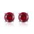 Classic Round CZ 925 Sterling Silver Stud Earrings