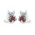 New Cute Red Cat 925 Sterling Silver Studs Earrings