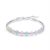 Fashion Natural Colorful Beryl Beads 925 Sterling Silver Bracelet