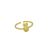 Lindo anillo ajustable de plata de ley 925 con mini burbujas irregulares